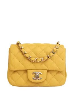 CHANEL Pre-Owned: Жёлтая сумка через плечо 
