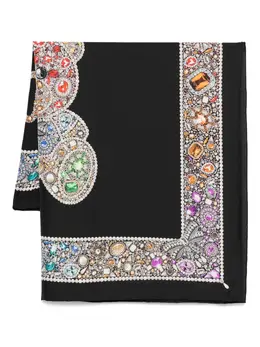 Moschino: Шарф с принтом 