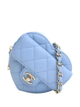 CHANEL Pre-Owned: Голубая поясная сумка 