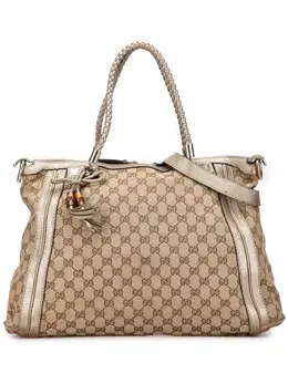 Gucci Pre-Owned: Коричневая сумка-шоппер 