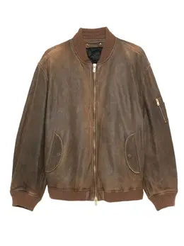Golden Goose: Кожаная куртка 