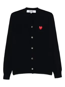Comme Des Garçons Play: Чёрный кардиган 