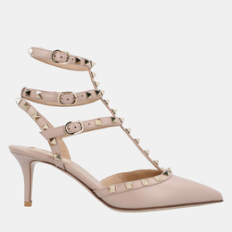 Valentino: Бежеві туфлі  Rockstud