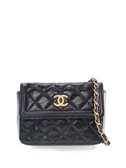 CHANEL Pre-Owned: Блестящая поясная сумка 