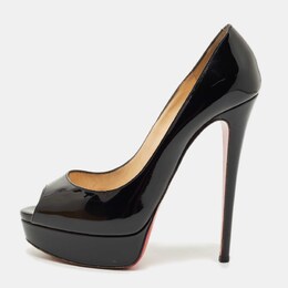 Christian Louboutin: Чорні босоніжки 