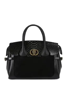 Kurt Geiger London: Чёрная сумка-шоппер 