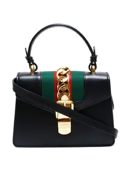 Gucci Pre-Owned: Чёрная сумка-шоппер 