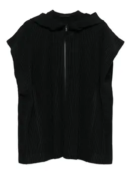 Homme Plissé Issey Miyake: Чёрный жилет 