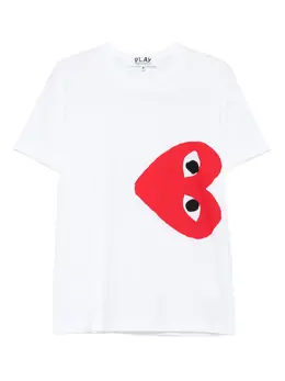 Comme Des Garçons Play: Белая футболка  Heart
