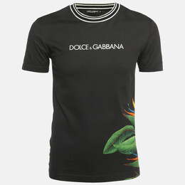 Dolce & Gabbana: Чёрная футболка  Bird of Paradise