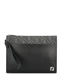 FENDI: Чёрный клатч  FF