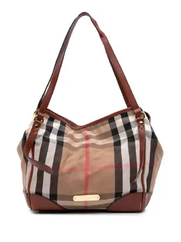 Burberry Pre-Owned: Коричневая сумка-шоппер 