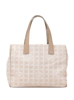 CHANEL Pre-Owned: Коричневая сумка-шоппер 