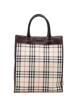 Burberry Pre-Owned: Коричневая сумка-шоппер 