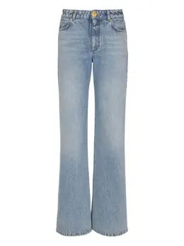 Balmain: Светлые джинсы 
