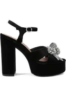 Kurt Geiger London: Чёрные сандалии 