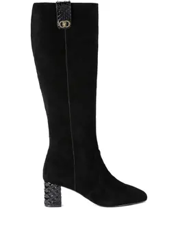 Kurt Geiger London: Чёрные ботинки 