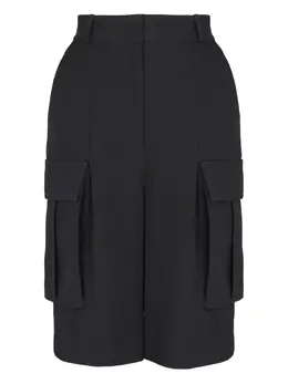 Balmain: Чёрные шорты 