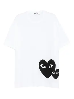 Comme Des Garçons Play: Белая футболка  Heart