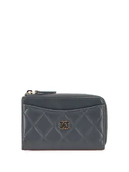 CHANEL Pre-Owned: Чёрный картхолдер 
