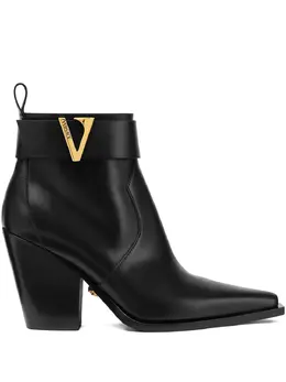 Versace: Чёрные ботинки 
