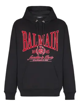 Balmain: Чёрная толстовка 