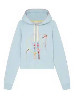 Mira Mikati: Голубая толстовка 