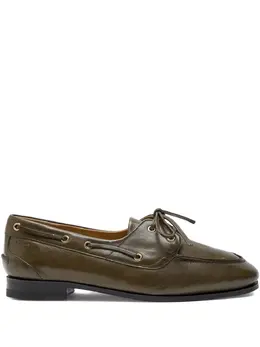 Bally: Зелёные лоферы 