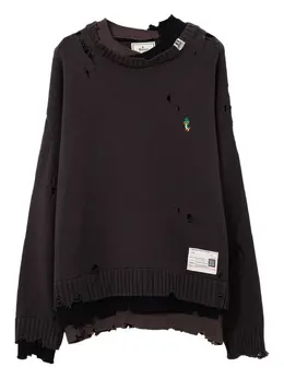 Maison MIHARA YASUHIRO: Рваный свитер 