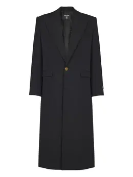 Balmain: Однобортное пальто 