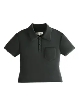 MM6 Maison Margiela: Чёрное поло 