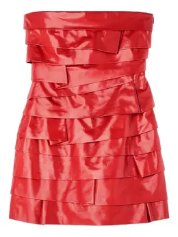 Versace: Многослойное платье 