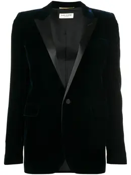 Saint Laurent: Бархатная куртка 