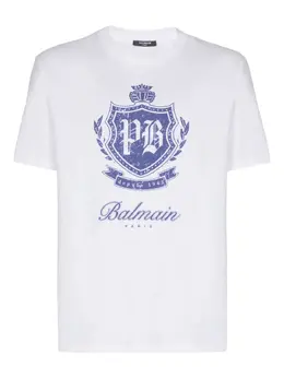 Balmain: Футболка с принтом 