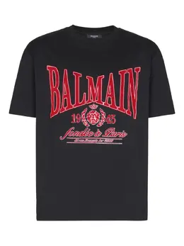 Balmain: Футболка с принтом 