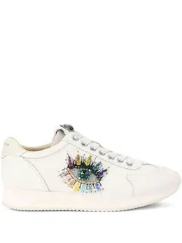 Kurt Geiger London: Белые кроссовки 