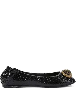 Kurt Geiger London: Чёрные балетки 