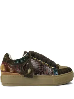 Kurt Geiger London: Тёмные кроссовки 