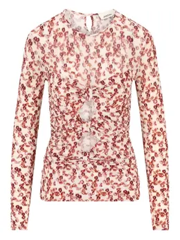 ISABEL MARANT: Топ с растительным принтом 
