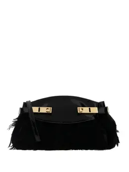 Ferragamo: Чёрный клатч 