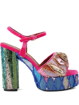 Kurt Geiger London: Многоцветные сандалии 