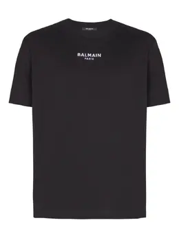 Balmain: Чёрная футболка 