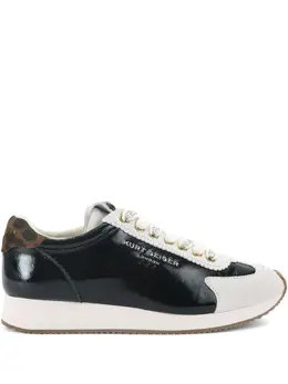 Kurt Geiger London: Чёрные кроссовки 