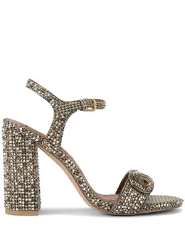 Kurt Geiger London: Бежевые сандалии 
