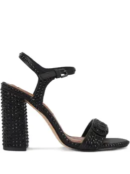 Kurt Geiger London: Чёрные сандалии 