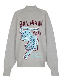 Balmain: Свитер с принтом 