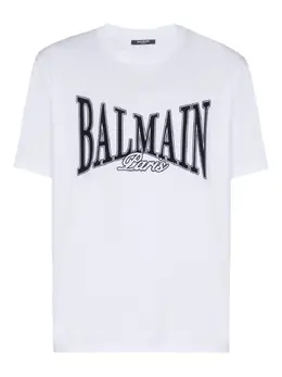 Balmain: Футболка с принтом 