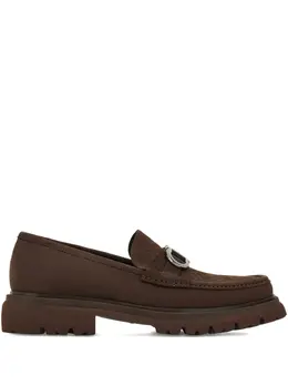 Ferragamo: Тёмные туфли  Gancini