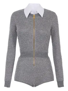 Elisabetta Franchi: Комбинезон с блёстками 