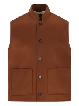 Loro Piana: Коричневый жилет 